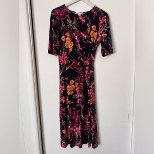 Floral Print Midi Dress